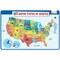 merka Kids Placemat Silicone Placemat Map Placemats For Kids Reusable US Geography Map and The Capitals of All 50 States